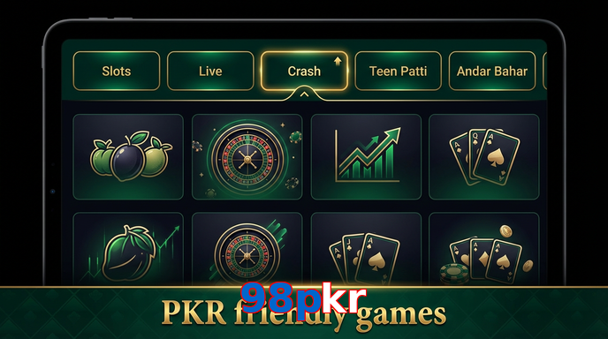 Game list for 98Pkr games section